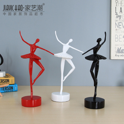 Fashion Simple Ballet Girl Resin Crafts Creative Living Room Indoor Home Decoration Factory Sales 171
