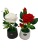 New Artificial Flower Ceramic Basin Flower Arrangement and Floriculture Decoration Bonsai Home Greenery Living Room Furnishings Potted Plant