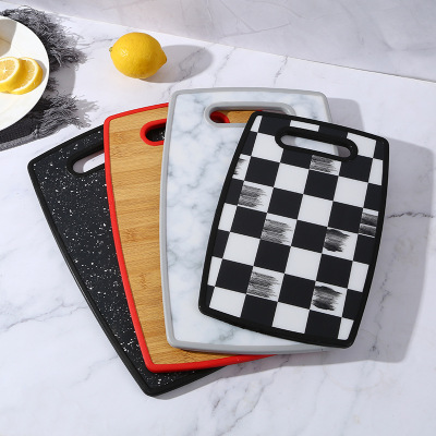 Multi-Functional Double-Sided Kitchen Chopping Board New Multi-Color Cutting Board Household Easy-to-Clean Cutting Board Cutting Board Wholesale