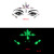 Luminous Face Pasters Halloween Ghost Face Pasters Stick-on Crystals Luminous EDM Face Stick-on Crystals Crystal Diamond Eyebrow Stick-on Crystals Spot