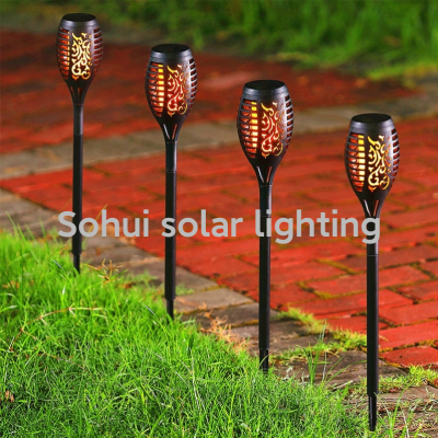12led Solar Torch Light Solar Flame Lamp Courtyard Garden Decoration Outdoor Landscape Lamp Lawn Lamp