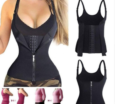 Belly Contracting and Slimming Waistband Palace Zipper Shapewear Wholesale Three Breasted Waist Seal Adjustable Corset