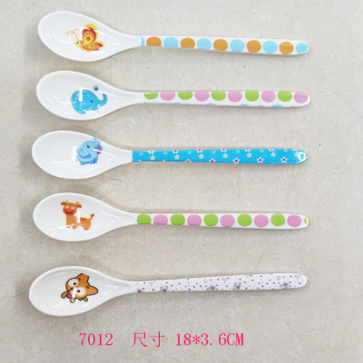 Wholesale Product Rice Spoon Soup Spoon Drop-Resistant Taobao Maternal and Infant Store Gift Item No. 7012