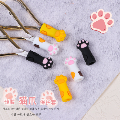 New Nail Beauty Tools Cat's Paw Soft Silicone Cuticle Nipper Protective Sleeve Japanese Style Nail Beauty Tools