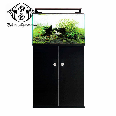 Large Fish Tank Landscape Aquarium Water Plant Landscape Transparent Full Set with Cabinet Viewing Display