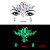 Party Diamond Sticker Luminous Face Pasters Halloween Ghost Face Pasters Stick-on Crystals Luminous EDM Face Stick-on Crystals Crystal Diamond in Stock