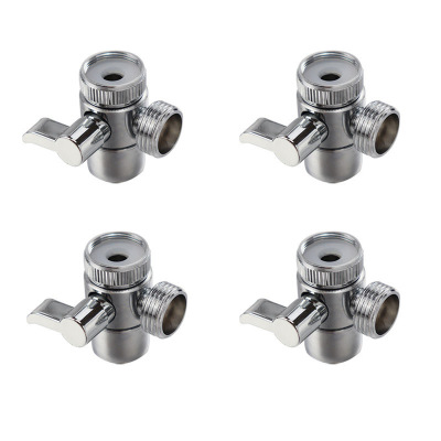 Washbasin Faucet Outlet Tee Automatic Washing Machine Inlet Pipe Adapter Water Divide Valve One-Switch Two-Way