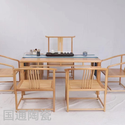 New Tea Table Tea Tray Tea Set Tea Ceremony Supplies Gift Set Kung Fu Zen Tea Making Table Tea Table Simple Modern Tea Table Chair