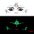 Luminous Face Pasters Halloween Ghost Face Pasters Stick-on Crystals Luminous EDM Face Stick-on Crystals Crystal Diamond Eyebrow Stick-on Crystals Spot