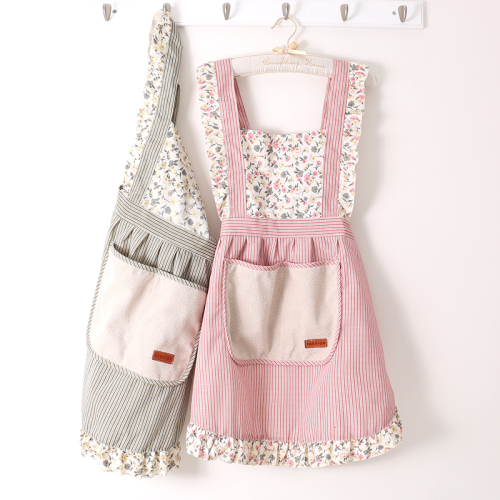 korean style japanese style cute princess erasable hand apron household kitchen cooking waterproof oil-proof commercial work female