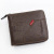 European and American Fashion Zipper Men's Short Wallet Large Capacity Coin Pocket Multiple Card Slots Tri-Fold Chain Bag Men's Wallet