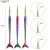 3 PCs Nail Brush Line Drawing Pen Painting Pen Fluoresent Marker Manicure Implement Gradient Mermaid Penholder