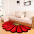 3D Fan-Shaped Carpet Living Room Coffee Table Bedroom Bedside Carpet Computer Chair Cushion Personality Semicircle Hallway Floor Mat