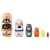 Russian Matryoshka Doll Six-Layer Pug Matryoshka Doll Theaceae Grinding Painted Ornaments Painted Wood Crafts in Stock
