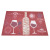 Teslin Non-Slip Heatproof PVC Printing Western-Style Placemat Household Disposable Dinning Table Placemat Printable Logo