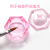 New Style Pink Crystal Glasses Nail Art Glass with Cover Crystal Glasses Color Crystal Glasses