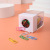 Lidemei Creative Square Macaron Color Magnetic Clip Storage Bucket Plastic Color Transparent Paper Clip Barrel