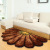 3D Fan-Shaped Carpet Living Room Coffee Table Bedroom Bedside Carpet Computer Chair Cushion Personality Semicircle Hallway Floor Mat