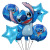 New Cartoon Stitch Balloon Boy Birthday Scene Layout Set Stitch Aluminum Film Birthday Balloon Set