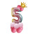 Amazon Foreign Trade New Gradient Color 32-Inch Aluminum Film Digital Balloon Crown Birthday Party Decoration Landscape Road Lead Suit