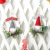 Cross-Border New Arrival Christmas Decoration Rudolf Iron Garland Dwarf Doll Christmas Wreath Door Hanging Christmas Tree Pendant