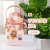 Large-Capacity Water Cup Children's Straw Cup Student Portable Sports Bottle Wholesale Plastic Cup Douyin Online Influencer Big Belly Cup