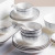 Dish Set Household Light Luxury Ceramic Plate Light Luxury Tableware Bowl Chopsticks Combination Bowl Dish & Plate Gift