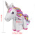New Children's Toy Aluminum Balloon 3D Stereo Rainbow Horse Cartoon Pony Unicorn Aluminum Foil Balloon Wholesale