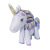 New Children's Toy Aluminum Balloon 3D Stereo Rainbow Horse Cartoon Pony Unicorn Aluminum Foil Balloon Wholesale