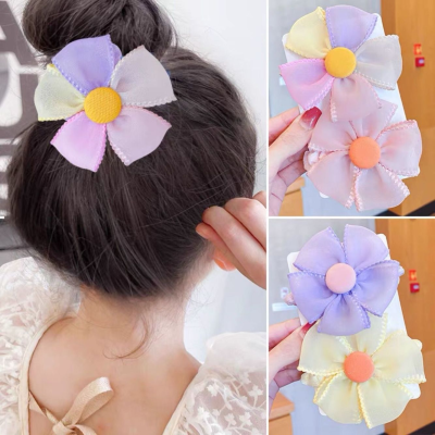 Douyin Online Influencer Same Style Big Bow Hairpin Spring Clip Back Head Hair Accessories Japanese and Korean Jk Hair Clip Headdress Clip