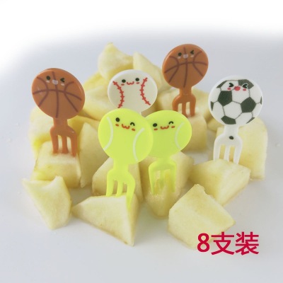 Factory Direct Sales Football Fruit Toothpick 8 PCs Color Card plus OPP Bag 2d1230