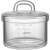 Baby Food Supplement Steaming Bowl with Lid DoubleLayer Milk Custard Slow Cooker Pudding Bowl Glass Steaming Bowl