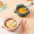 Tableware Set Children's Dinner Plate Grid Household Creative Cartoon Drop-Resistant Infant Eating Solid Food Bowl