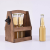 High quality wood beer caddy holder 6 packs wooden beer cadd