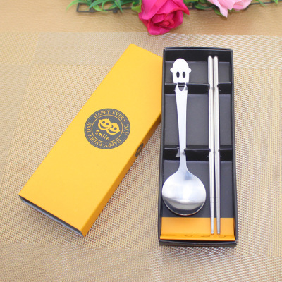 Stainless Steel Tableware Set Wholesale Festival Children's Gifts Small Gifts Activities Advertising Gifts