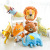 New Cartoon Animal Aluminum Balloon Jungle Series Zoo Shaped Balloon Fox Raccoon Lion Giraffe