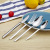 304 Stainless Steel Knife, Fork and Spoon Western Food 316 Four-Piece Set Coffee Spoon Gift Tableware Set Laser Logo