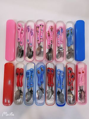With Cutlery Box Spot Children's Tableware ZC-668 Tableware Set, Spoon, Fork, Factory Direct Sales Products