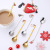 304 Stainless Steel Spoon Wholesale Christmas Dessert Spoon Children's Tableware Gift Set Cartoon Creative Coffee Spoon