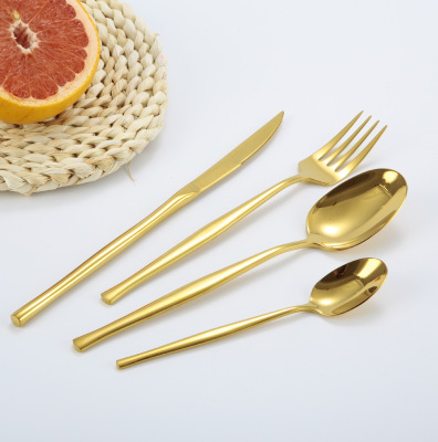 304 Stainless Steel Tableware Set Hotel Western Tableware Knife Fork and Spoon Coffee Spoon FourPiece Suit Set