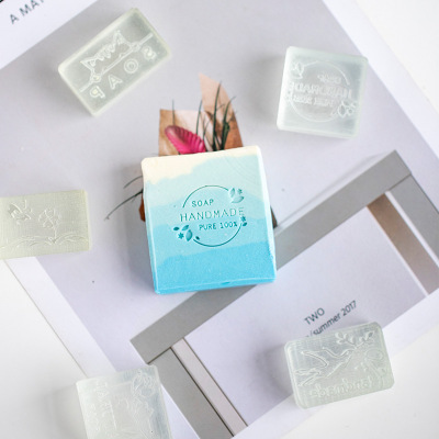 New Soap Stamps Combination DIY Soap Cold Process Soap Mini English Digital Pattern Soap Seal