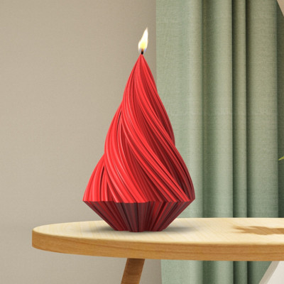 Spot Conical Irregular Stereo Candle Mould Abstract Art Stripes Candle Silicone Mold C96-C98