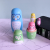 Modern Minimalist Owl Russian Matryoshka Doll Color Painted Cartoon Children's Toy Five-Layer Jenga Decoration Gift