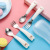 Children's Tableware Portable Set 304 Stainless Steel Spoon Fork Infant Feeding Tableware Baby Cartoon Fork Spoon