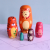 Wooden Russian Matryoshka Doll Five-Layer Painted Jenga Wood Crafts Children's Gift Spot Decoration Grinding