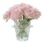 Fugusenlin French Style Retro Affordable Luxury Straight Transparent Glass Dried Fresh Flower Arrangement Hydroponic Simulation Flowerpot and Flower Vase