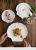 Pure White Special Ceramic Shell Dish Shell Dial Simple Western Cake Pasta Steak Plate Japanese Style Sushi Plate