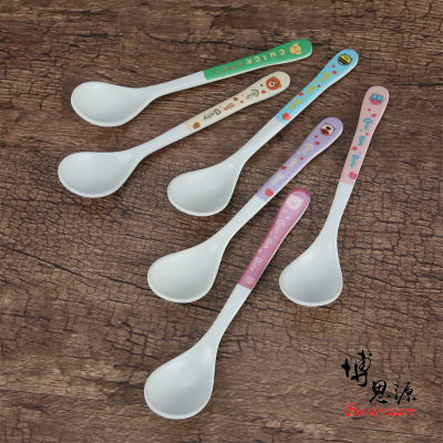 Household Baby round Head Food Supplement Spoon Children Training Spoon Maternal and Infant Store Activity Small Gift