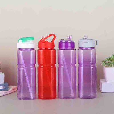 Factory Direct Sports Bottle Sports Kettle Series Fashion Exquisite Water Cup Plastic Drinking Straw Multicolor