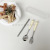 Steel Tableware Children's Tableware Student Travel Portable Tableware Fork Spoon ThreePiece Set Including Chopsticks